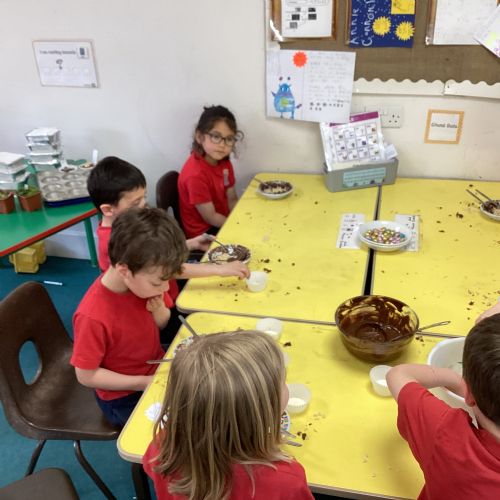 Making Easter nests